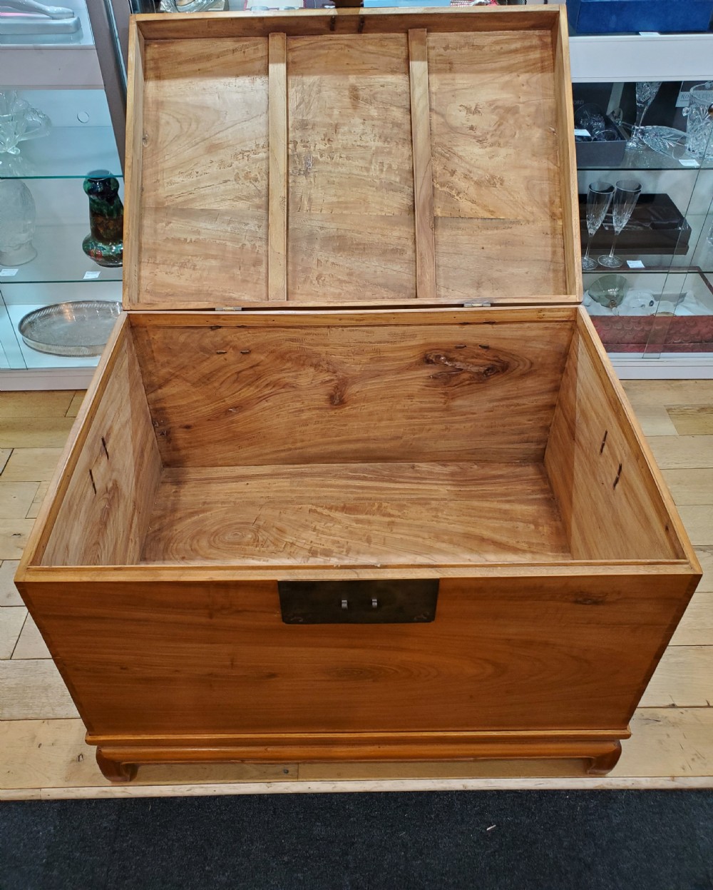 Chinese Camphor Trunk on Stand c1920s View IV