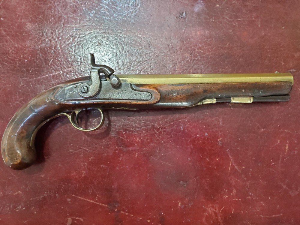 English Officer's Percussion Holster Pistol c1800