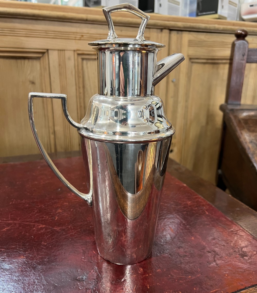 Art Deco Asprey Silver Plated 'Milk Churn' Cocktail Shaker c.1920s