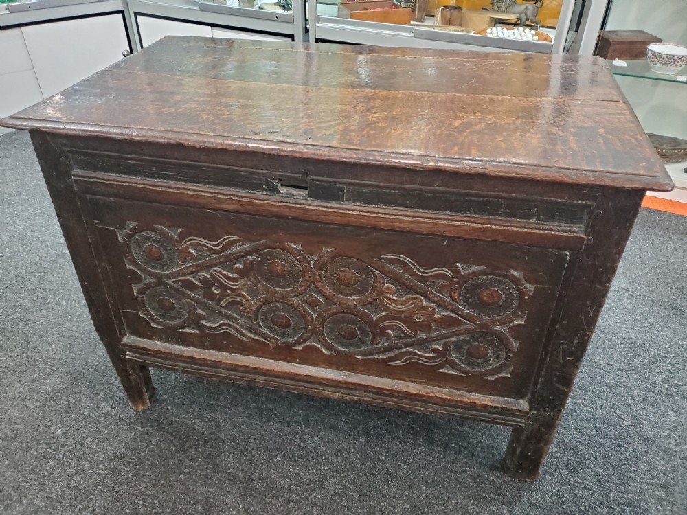 Small Oak Coffer 17th Century