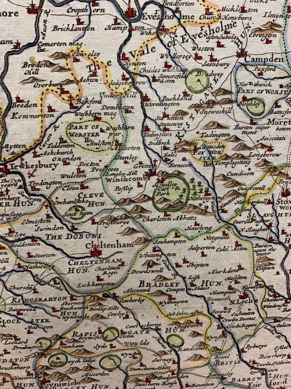 Map of Gloucestershire by Rob Morden c1790 View II