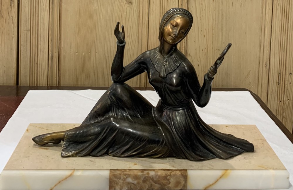 French Art Deco Sculpture c1920-30 by Enrique Molins-Balleste