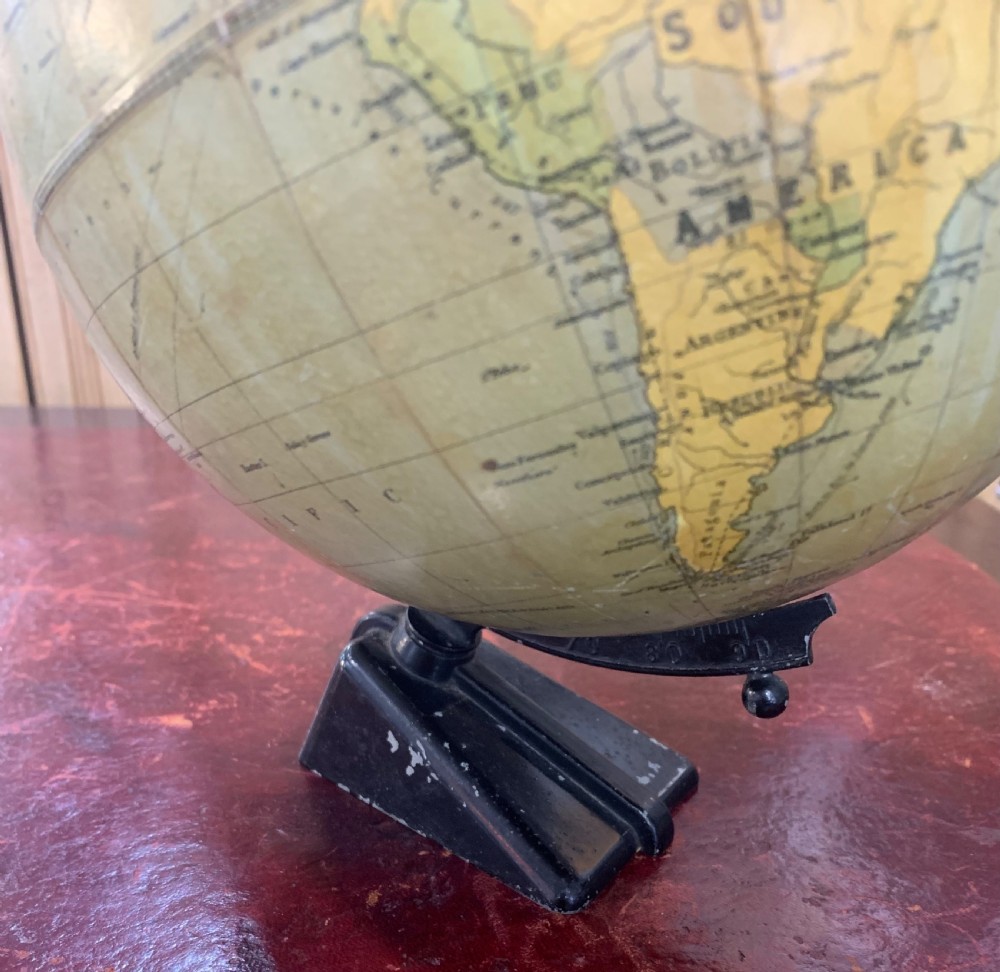 Art Deco Era 8” Phillips Challenge Globe c1920s View VI