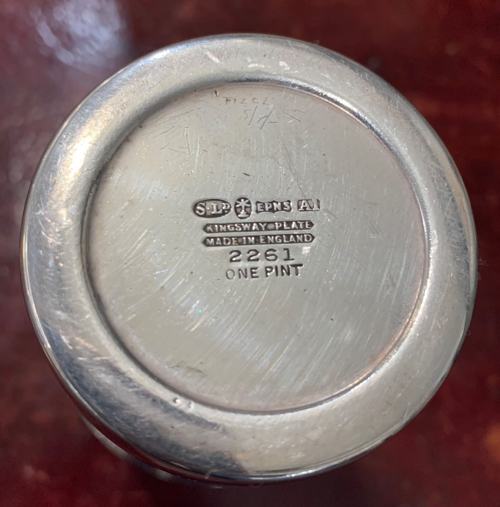 Kingsway Plate Art Deco Silver plated Cocktail Shaker with Ice breaker c1930s View IV