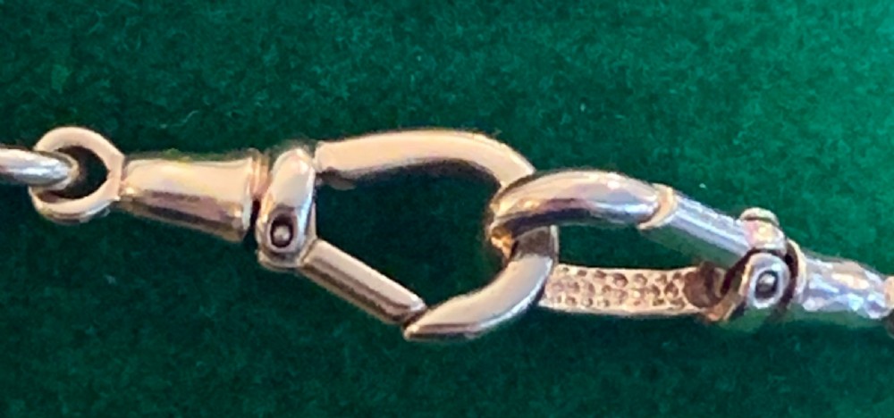 Antique Rose Gold Albert Chain & T-Bar View II