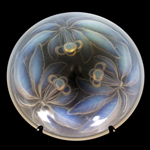 art deco bowl by g vallon - CATEGORY: ANTIQUE GLASS - DATED 1920