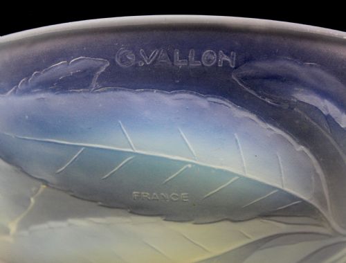 ART DECO BOWL BY G VALLON - ADDITIONAL PHOTO 5
