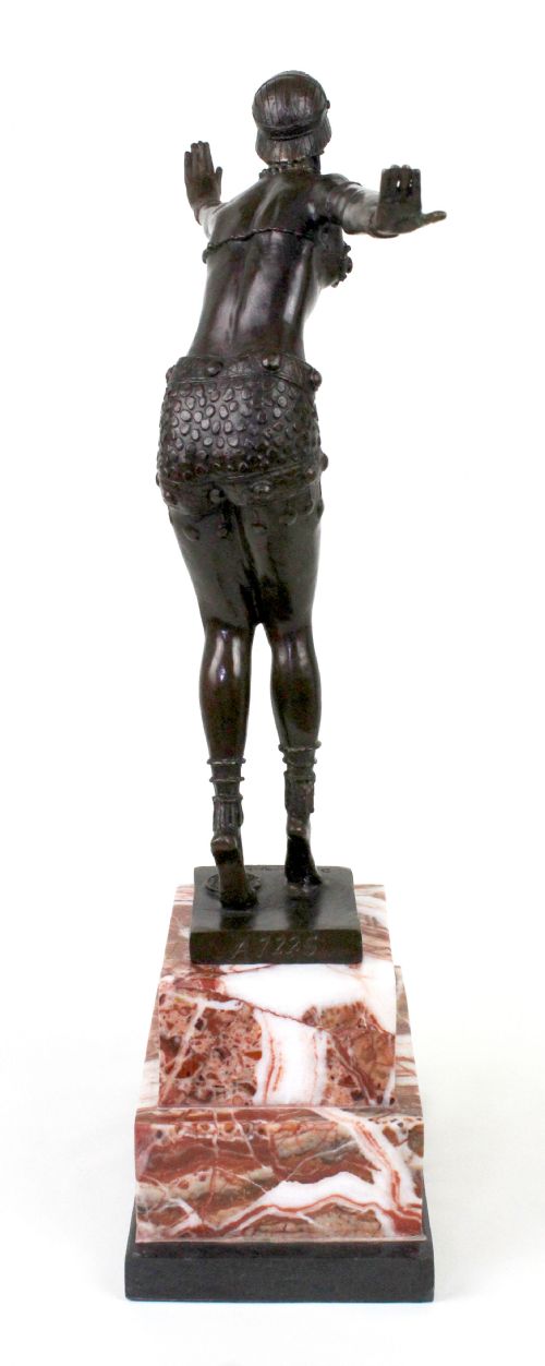 ART DECO BRONZE THE PHOENICIAN DANCER AFTER D H CHIPARUS - ADDITIONAL PHOTO 5