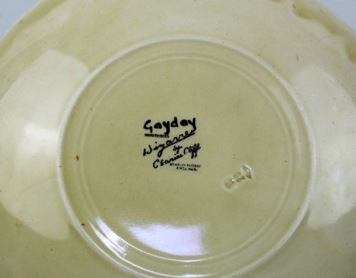 CLARICE CLIFF ORIGINAL GAYDAY PLATE - ADDITIONAL PHOTO 3