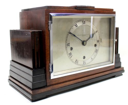 ART DECO MANTEL CLOCK BY THE SHEFFIELD GOLDSMITHS CO - ADDITIONAL PHOTO 2