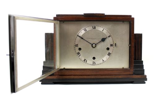 ART DECO MANTEL CLOCK BY THE SHEFFIELD GOLDSMITHS CO - ADDITIONAL PHOTO 5
