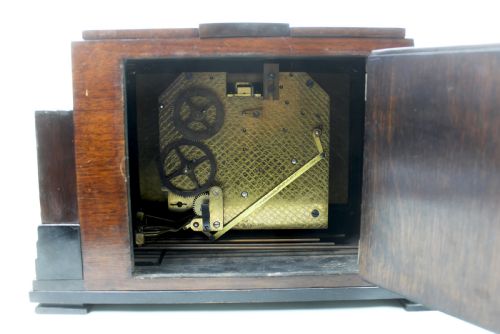 ART DECO MANTEL CLOCK BY THE SHEFFIELD GOLDSMITHS CO - ADDITIONAL PHOTO 7