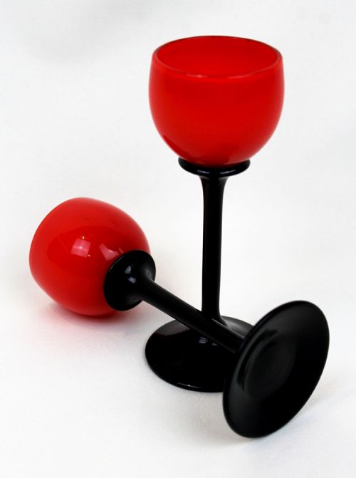 1920'S 'TANGO' PAIR OF LIQUEUR GLASSES - ADDITIONAL PHOTO 1