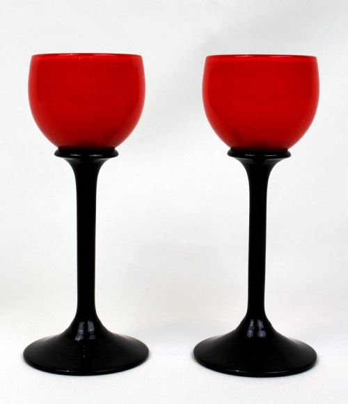 1920'S 'TANGO' PAIR OF LIQUEUR GLASSES - ADDITIONAL PHOTO 3