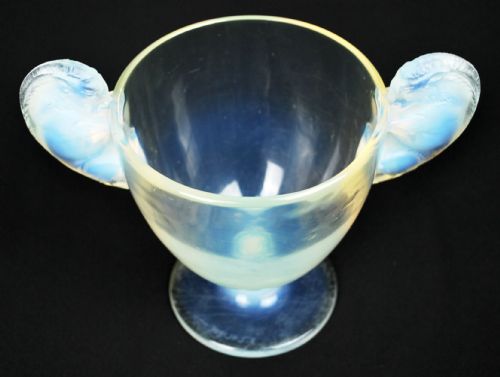 LALIQUE BELIERS OPALESCENT GLASS VASE - ADDITIONAL PHOTO 4