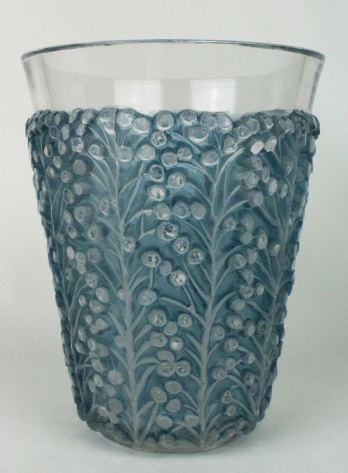 lalique saint tropez glass vase - CATEGORY: ANTIQUE GLASS - DATED 1930