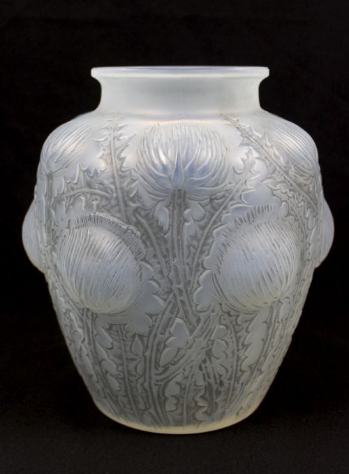 ren lalique domremy vase - CATEGORY: ANTIQUE GLASS - DATED 1920