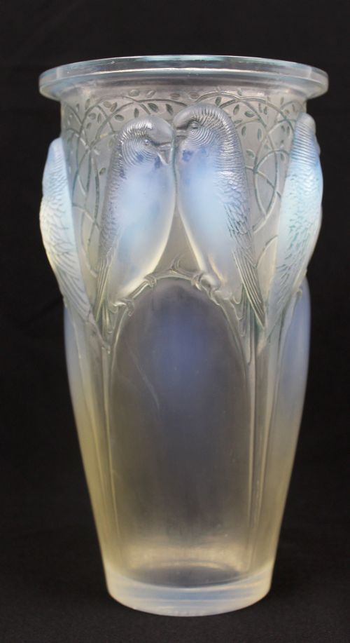 ren lalique ceylan vase - CATEGORY: ANTIQUE GLASS - DATED 1920