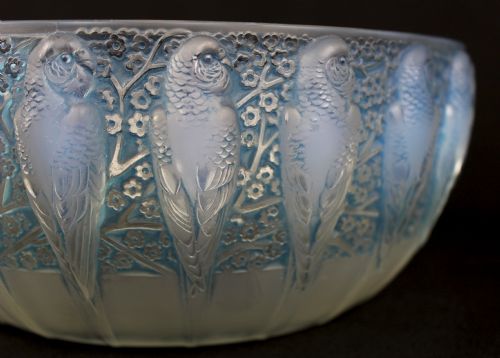 REN LALIQUE PERRUCHES BOWL - ADDITIONAL PHOTO 2