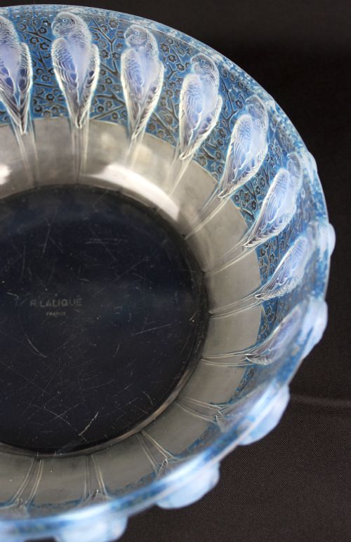 REN LALIQUE PERRUCHES BOWL - ADDITIONAL PHOTO 4