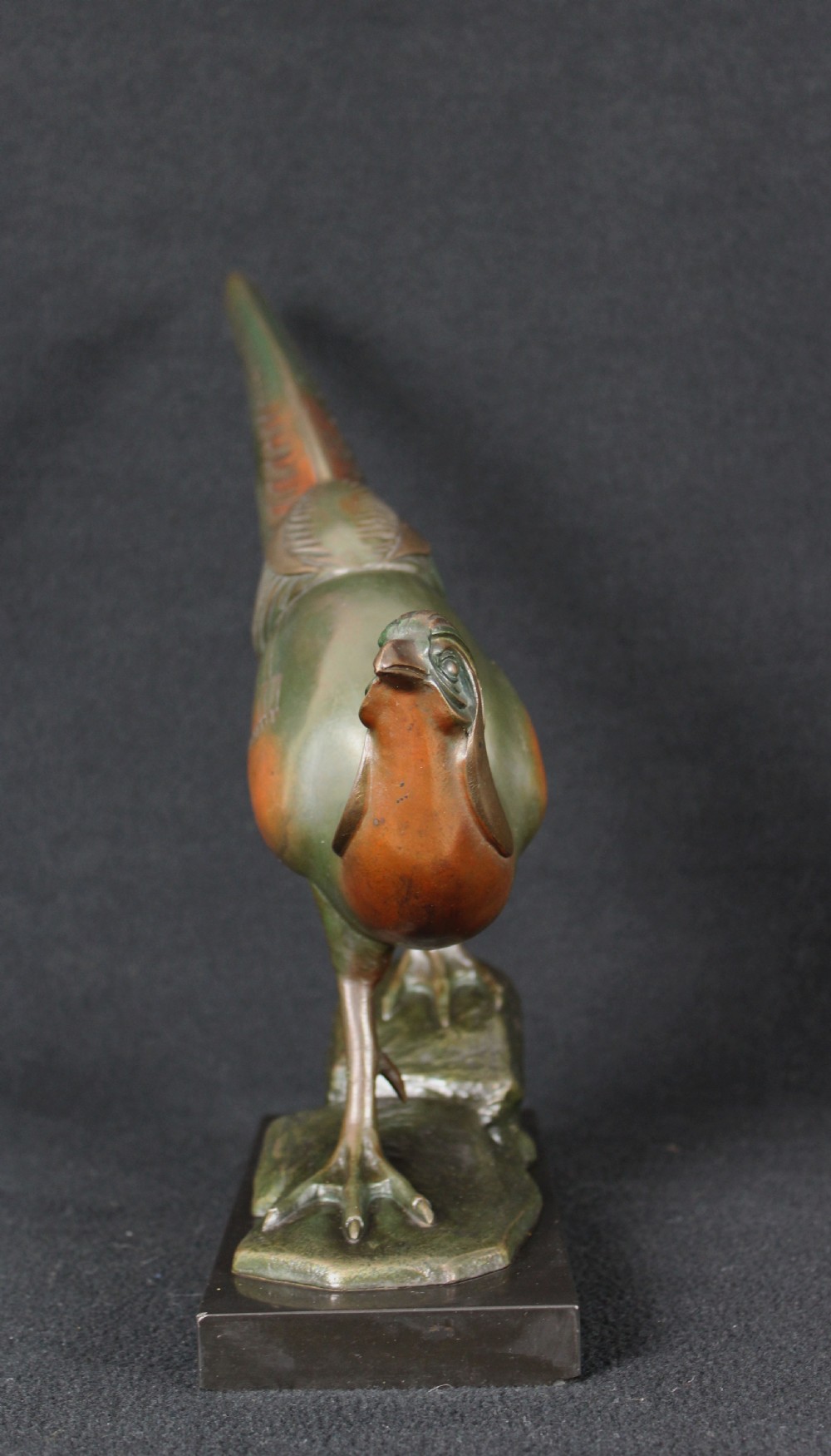 Art Deco Bronze Pheasant by Irénée Rochard View III