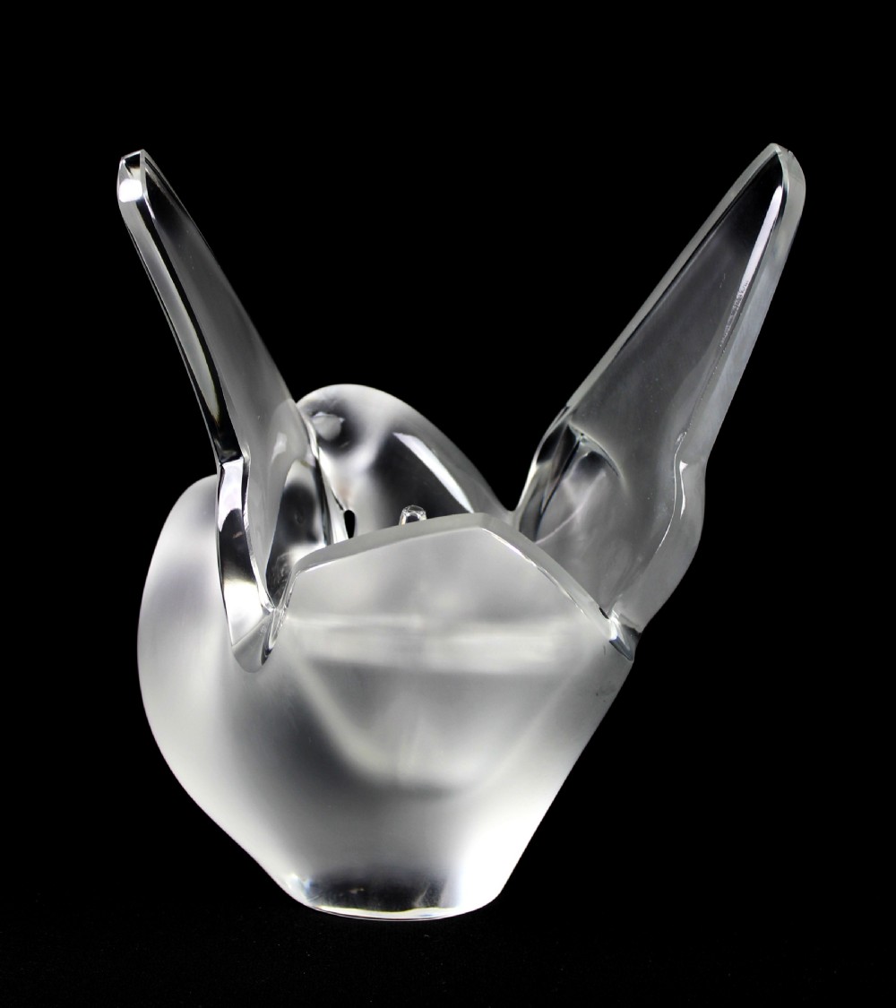 Rene Lalique  Two Doves Flower Vase. View VI