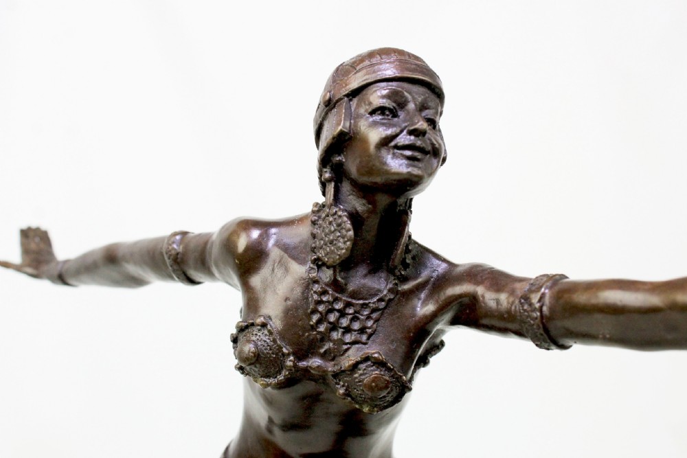 Art Deco Bronze THE PHOENICIAN DANCER after D H Chiparus, View III