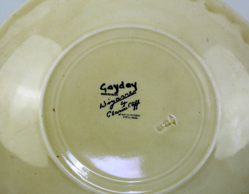 Clarice Cliff original GAYDAY plate View IV