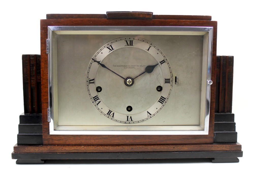 Art Deco Mantel Clock by The Sheffield Goldsmiths Co