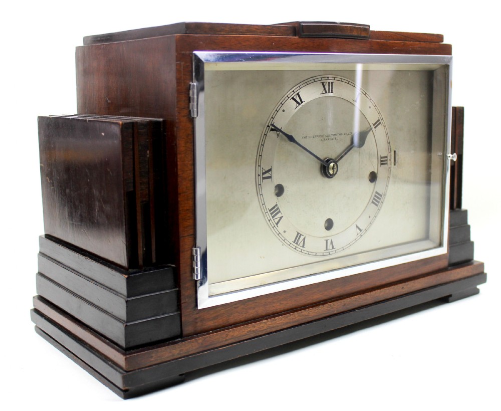 Art Deco Mantel Clock by The Sheffield Goldsmiths Co View III