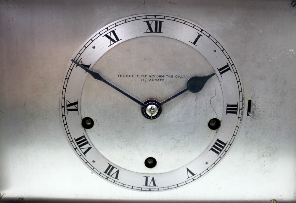 Art Deco Mantel Clock by The Sheffield Goldsmiths Co View V