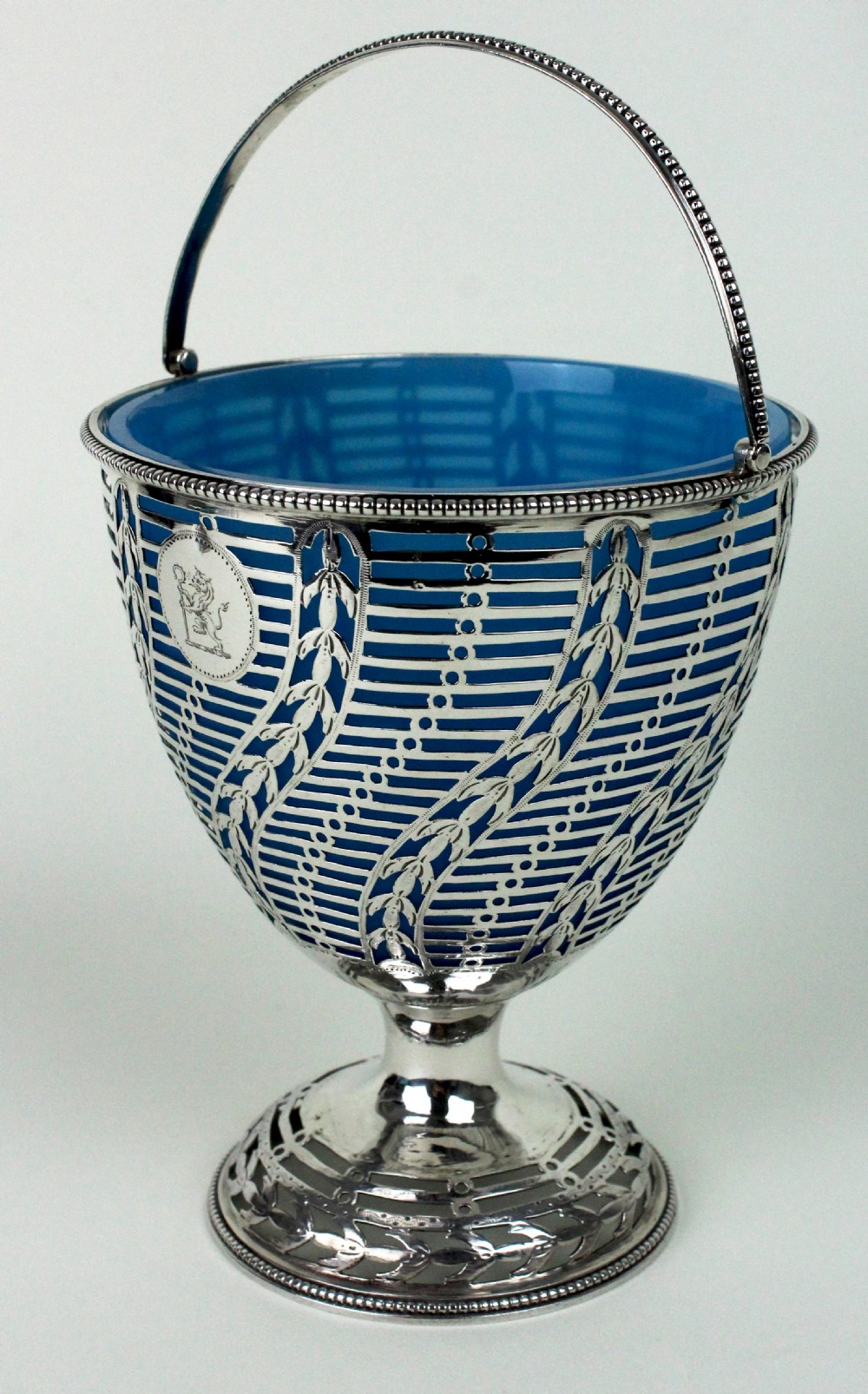 George 111 Silver Sugar Basket by Hester Bateman