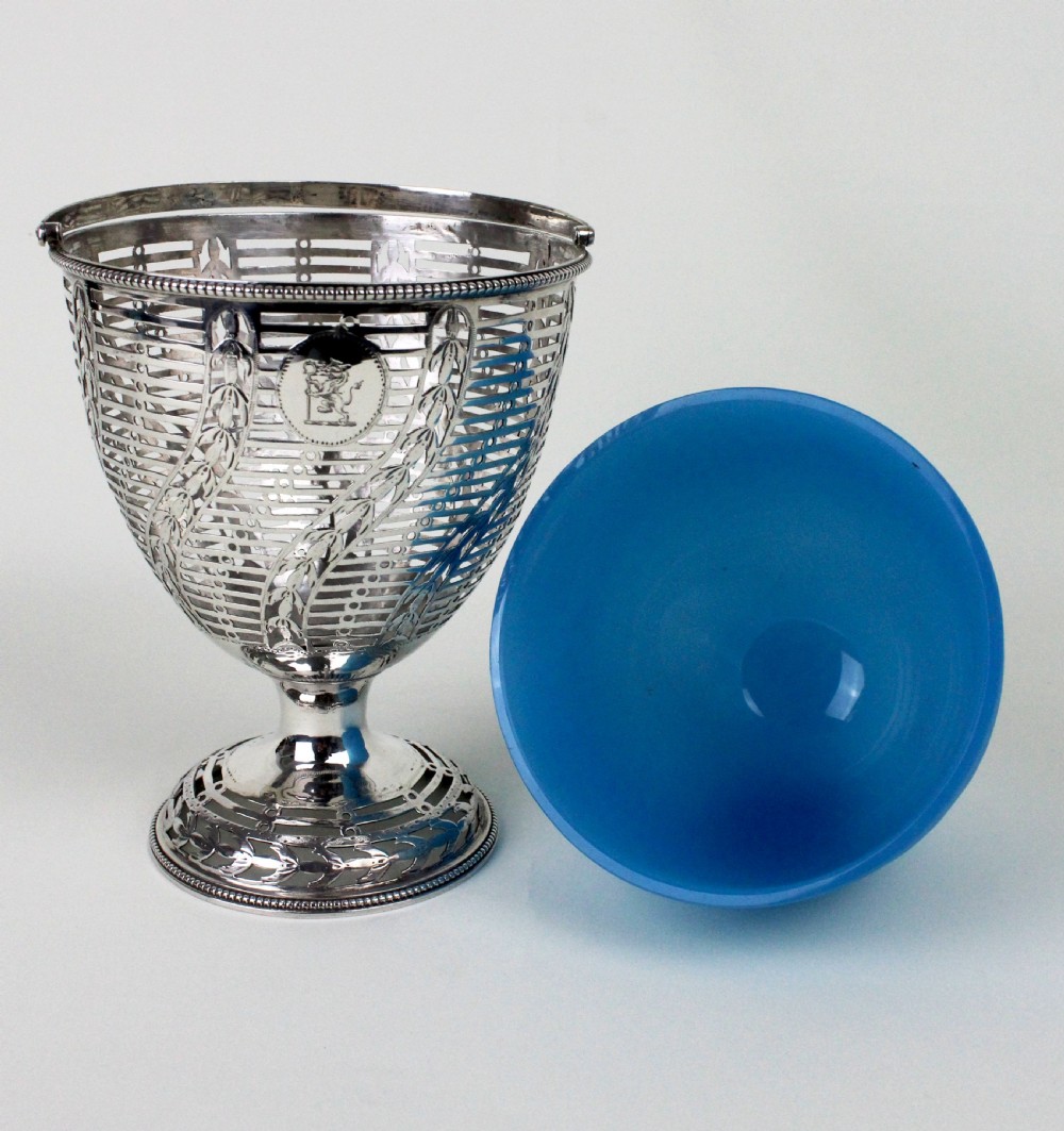 George 111 Silver Sugar Basket by Hester Bateman View V