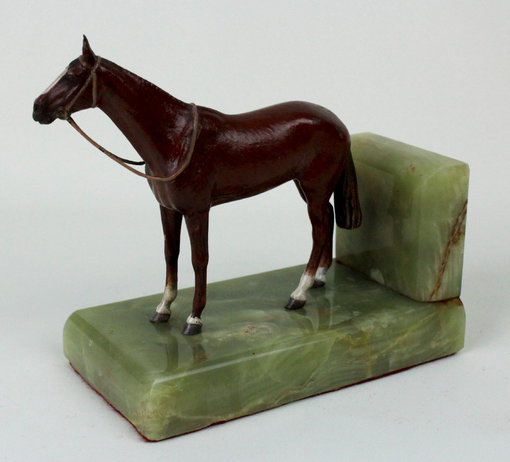 Bronze Viennese Horse Bookends View III