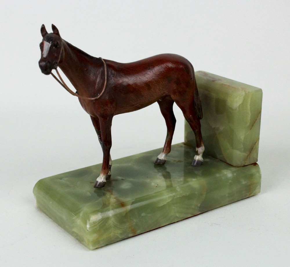 Bronze Viennese Horse Bookends View IV