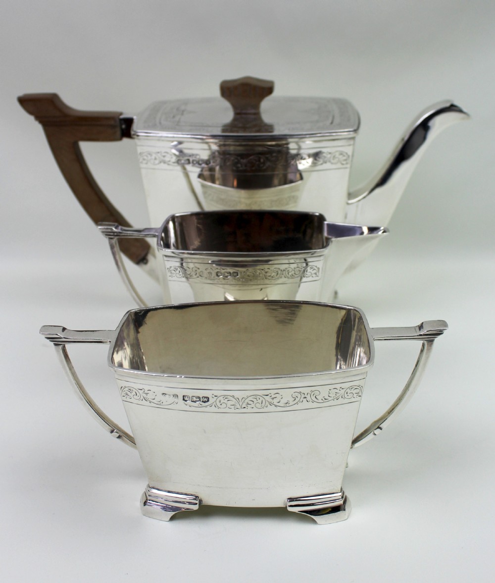 Art Deco Silver Tea Set