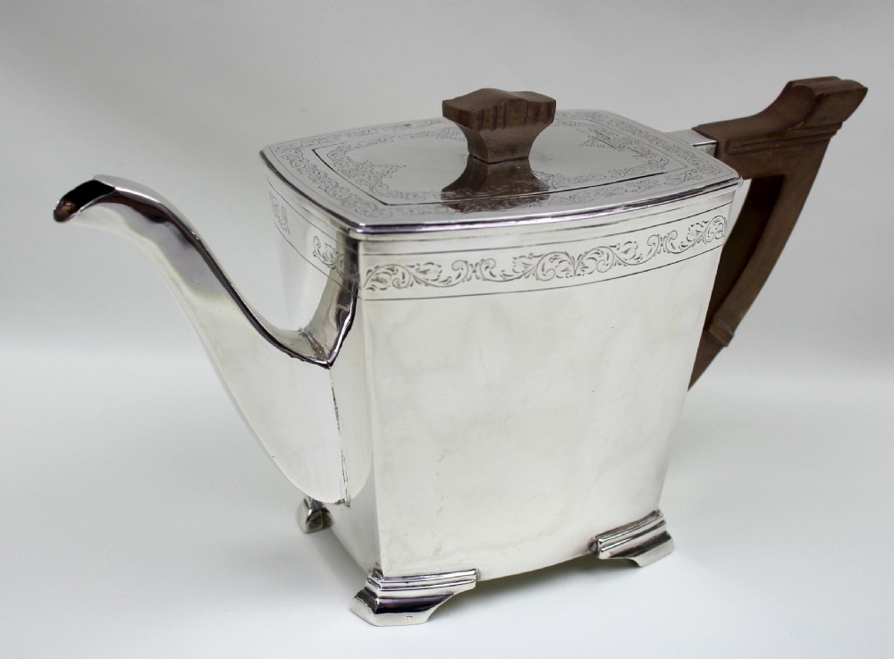 Art Deco Silver Tea Set View II