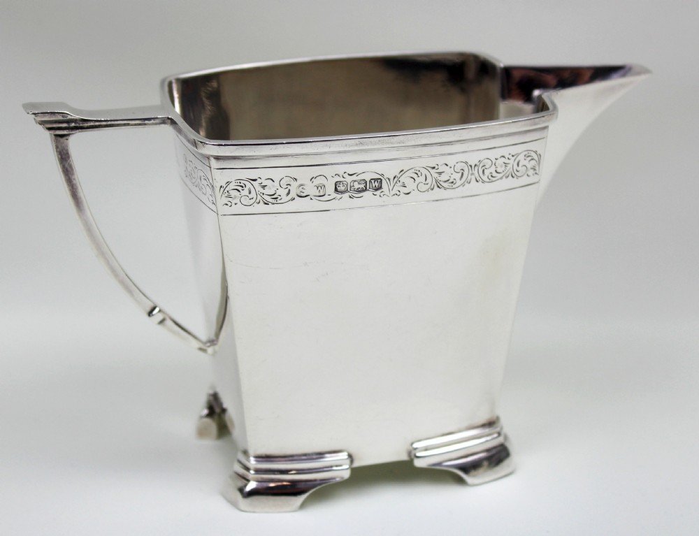 Art Deco Silver Tea Set View VII