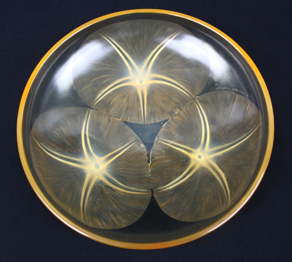 René Lalique Amber Volubilis Bowl
