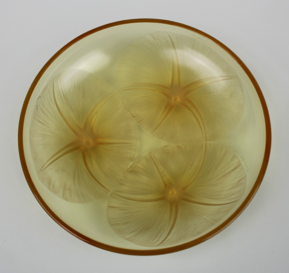 René Lalique Amber Volubilis Bowl View II