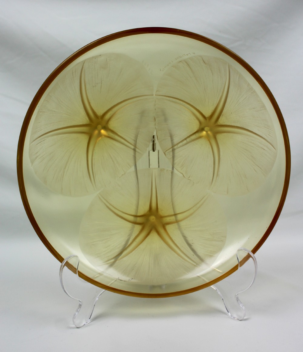 René Lalique Amber Volubilis Bowl View III