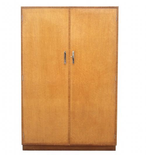 Art Deco Birds Eye Maple Double wardrobe circa 1930