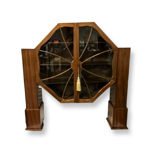 Art Deco Octagonal Display Cabinet