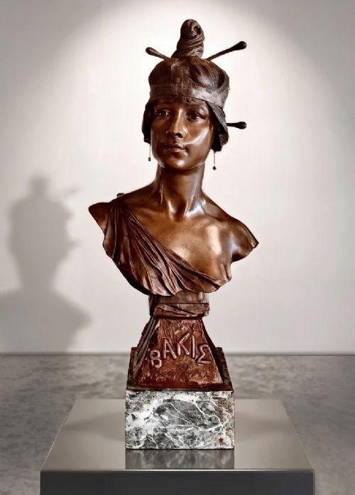 BAKIE BY GEORGESCHARLES COUDRAY 18631932 ART DECO BRONZE - ADDITIONAL PHOTO 3