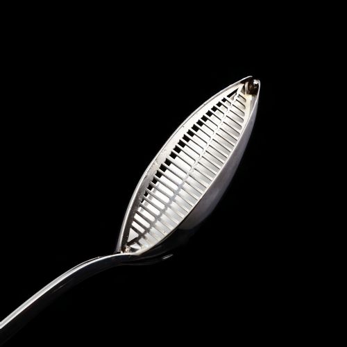 fig 5. A Large Solid Silver Straining Spoon, Crest of The Earl of Camden - William, Charles & Henry Eley 1824