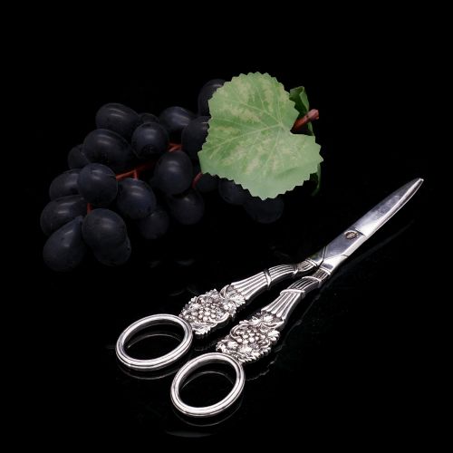 Georgian Solid Silver Grape Scissors - William Eley & William Fearn 1816