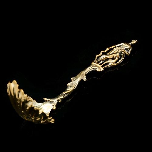 fig 3. Victorian Silver Gilt Sugar Sifter Spoon 'Diana the Huntress' Figure - Francis Higgins 1854