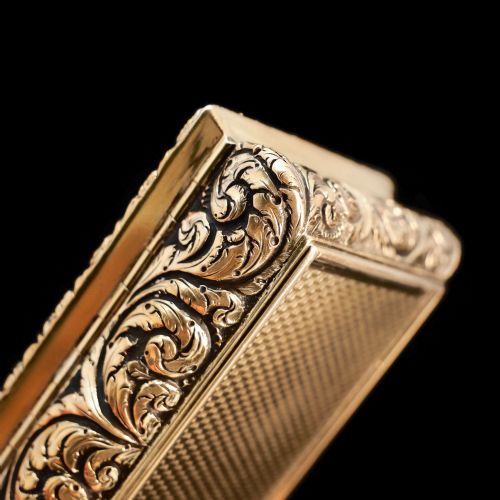 fig 6. Antique English Georgian Silver Gilt Table Snuff Box - Thomas Shaw 1828
