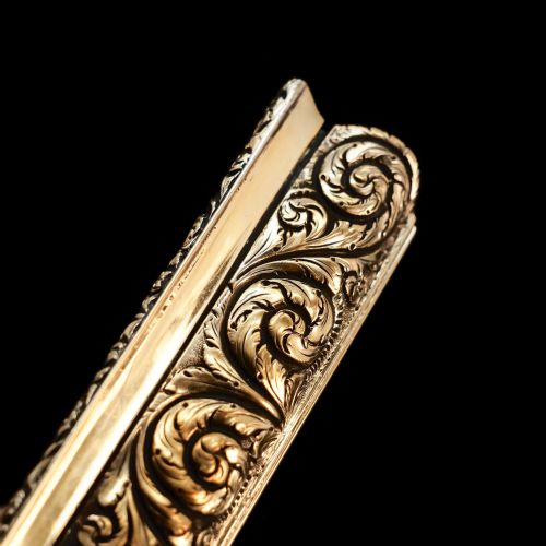 fig 7. Antique English Georgian Silver Gilt Table Snuff Box - Thomas Shaw 1828