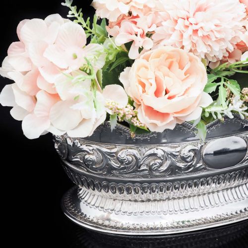 fig 1. A Unique Pair of Solid Silver Oblong Shaped Bowls - Martin, Hall & Co 1881